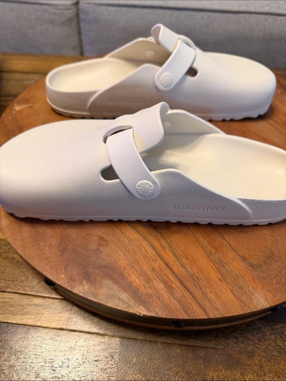 Birkenstock Size 39 Boston EVA Clog in Eggshell NEW - Picture 5 of 5